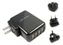 Lenmar ACUSB4 AC Travel Adapter for up to 4 USB Powered Devices (Black)