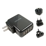 Lenmar ACUSB4 AC Travel Adapter for up to 4 USB Powered Devices (Black)