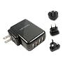 Lenmar ACUSB4 AC Travel Adapter for up to 4 USB Powered Devices (Black)