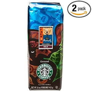 Starbucks Ground Coffee, French Roast, 16-Ounce Bags (Pack of 2)