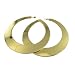 Oversized Gold Plated Hoops
