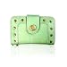 Universal Go-Go Club Purse-Green Fashion Designer Purse with Antique Studs Magnetic Latch