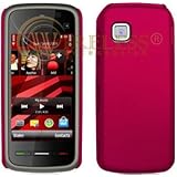 Rose Pink Open Face Rubber Feel Protex Cover for Nokia Nuron 5230 T-Mobile Protector Case
