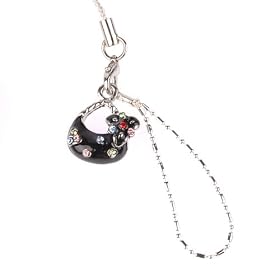 Hand Crafted Cellular Phone Charm - Fashion Purse - Black
