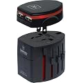 Skross World Travel Adapter 2 With Dual USB Charger. Swiss Designed For Safety And Quality. Charge iPads, iPhones, iPods, Blackberrys And Other USB Devices In Over 150 Countries.