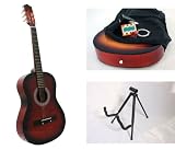 38 Coffee Acoustic Guitar Combo with Accessories and FREE stand