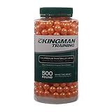 Kingman Training Premium 11mm Paintballs - 500 Rounds - Orange