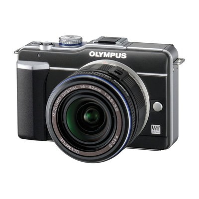 Olympus PEN E-PL1 12.3MP Live MOS Micro Four Thirds Interchangeable Lens Digital Camera with 14-42mm f/3.5-5.6 Zuiko Digital Zoom Lens (Black)
