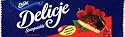Delicje - Soft Biscuit Topped with Chocolate - Raspberry Filling, 136g