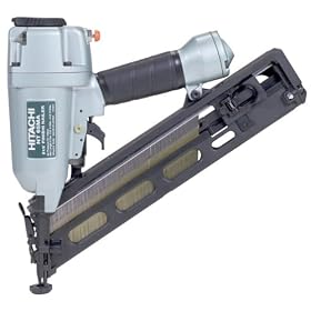 Hitachi NT65MA 1-1/4-Inch-2-1/2-Inch 15 Gauge Angled Finish Nailer with Air Duster
