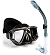 Cressi Panoramic Wide View Mask with Dry Snorkel Set