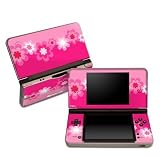 Retro Pink Flowers Partners Protector Skin Decal Sticker for Nintendo DSi XL Game Device