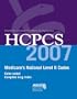 HCPCS 2007 Level II: Medicare's National Codes (Hcpcs (American Medical Assn))