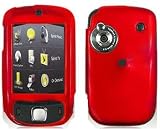SOLID RED SNAP-ON COVER HARD CASE PHONE PROTECTOR (With Optional Swivel Belt Clip) for HTC TOUCH (CDMA ONLY, SPRINT, ALLTEL)