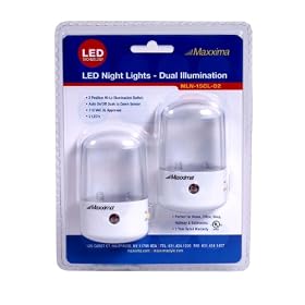 Maxxima 2 LED Night Light With Clear Lens (Pack Of 2)