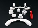 Xbox 360 Controller Custom Mod Kit - White - Thumbsticks, Dpad, RB LB, ABXY, Trim, Triggers, Guide