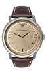 Armani Mens Leather Collection watch AR0573