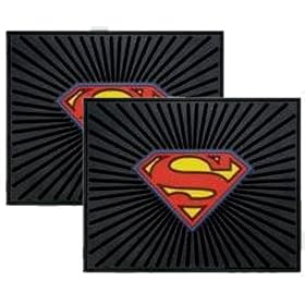 A Set of 2 Molded 14" x 17" Utility Mat - Superman