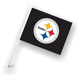 BSS - Pittsburgh Steelers NFL Car Flag with Wall Brackett