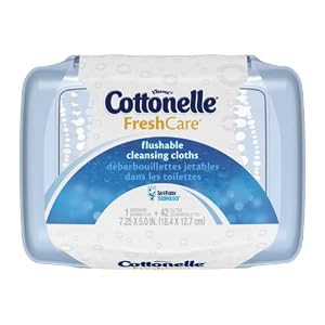 Cottonelle Fresh Flushable Moist Wipes Tub-42ct