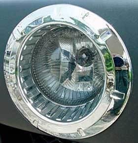 Putco 408211 Chrome Trim Fog Lamp Overlay and Ring