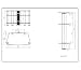 Clear Glass TV Stand 900mm wide
