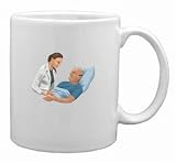 Nurse with elderly patient Mug