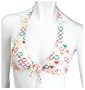 XOXO Heartbreaker Tie Front Halter, White, Small