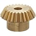 Boston Gear G487YP Bevel Gear, 2:1 Ratio, 0.250" Bore, 24 Pitch, 24 Teeth, Brass