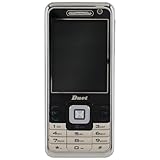 Duet D888 Unlocked Phone with Dual SIM, Camera, GPRS, WAP, GMS, MicroSD Slot, and Video Player--International Version with Warranty