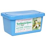 TushiesWipes, Scented Natural Formula, Case Pack, Twelve - 80 Wipe Tubs (960 Wipes)