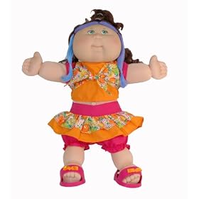 Cabbage Patch Kids Feature Doll Magic Touch - Caucasian Girl Brunette Hair by Play Along