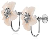 Sterling Silver Peach Dyed Mother-of-Pearl Earrings