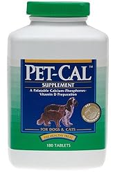 Virbac Pet-Tabs Pet-Cal Supplement for Dogs & Cats