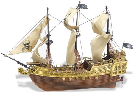 412HX %2BB84L Silverlit Flying Dutchman Pirate Ship Electric RC Boat