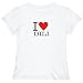 T-SHIRT WOMAN WHITE " I LOVE CLASSIC DILI " EAST TIMOR Large