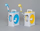 ガーデニング ホース コンパクト おすすめ フルカバーホースリールスリム [単品] イエロー×グレー 20M