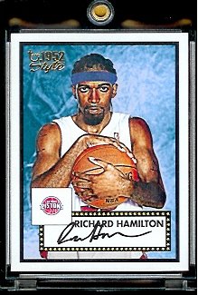 2005 06 Topps Style '52 Richard Hamilton Detroit Pistons Basketball Card #44 - Mint Condition - In Protective Display Case !!