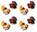 Thanksgiving Cakes, Cupcakes, Cookies (14069) - Turkey & Cornicopia Thanksgiving Edible Hard Sugar Decorations (8 pcs)