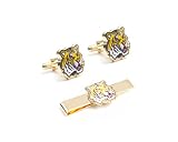 NCAA Louisiana State Fightin Tigers Cufflinks and Tie Bar Gift Set