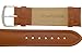 JP Leatherworks Mens Genuine Italian Leather Watchband Chronograph Style Tan 18mm Watch Band