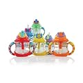 2 Handle 8oz. Cup with Flip-It Straw Top, Girl Colors