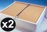 FIX-A-DRAWER x 2 - Repair Broken Buckled Drawers In Minutes! Make them good as new Good as New and SAVE £££'s!