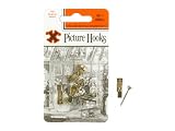 Shaw X Picture Hooks Brass Plated No.1 X50