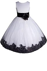 Girls Ankle Length Flower-Girl Dress/Pageant Dress/Wedding Dress 