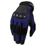 ICON TARMAC V2.0 WOMENS MOTORCYCLE GLOVE - BLUE/BLACK - MEDIUM - NEW