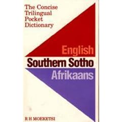 Concise Trilingual Pocket Dictionary: English, Southern Sotho, Afrikaans