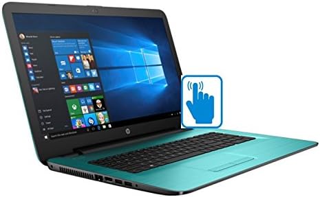HP 17z Touchscreen 17.3'' High Performance Laptop PC (AMD A8 Quad Core, 17.3 inch HD Touchscreen, 8GB RAM, 1TB HDD, DVD Burner, Bluetooth, Win10)-Dreamy teal