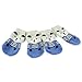 Xinhuaya Pet Dog Anti-slip Indoor Knit Weave Sock Skid Bottom 4Pcs Blue S