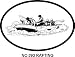Rafting Oval Bumper Sticker